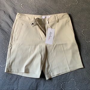 Beige Golf Shorts